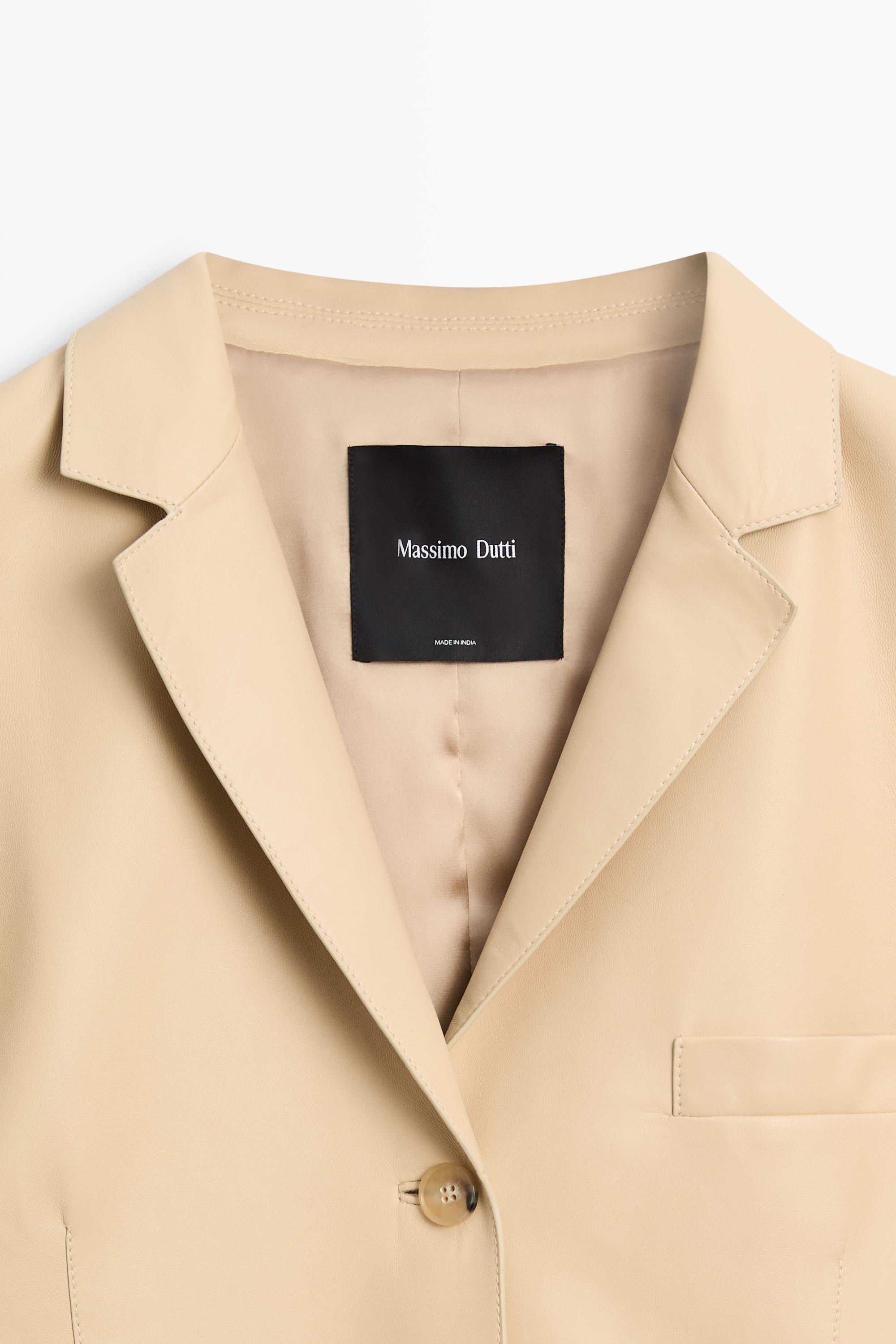 Blazer en cuir nappa